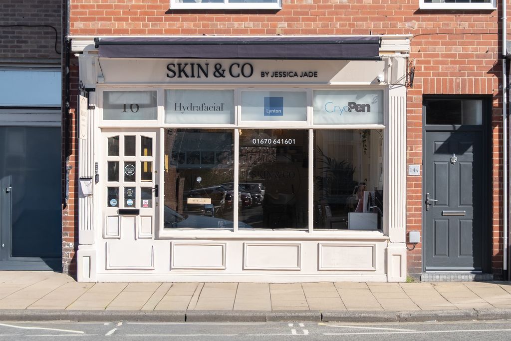 Skin & Co by Jessica Jade shopfront at 16 Oldgate, Morpeth